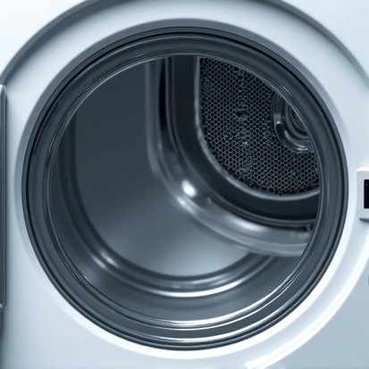 Luxe Appliances technician performing fast dryer repair service in Sacramento.