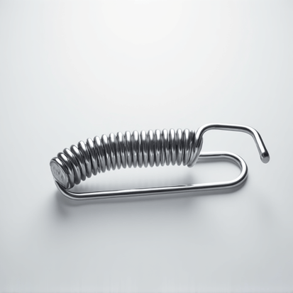 Close-up of a dryer heating element being tested by a technician to troubleshoot a no-heat issue.