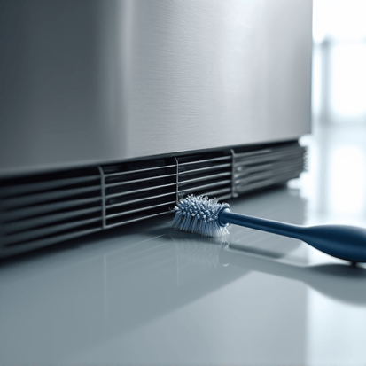 Refrigerator general maintenance and tune-up in Elk Grove. Professional inspection of coils and internal components for preventative care.