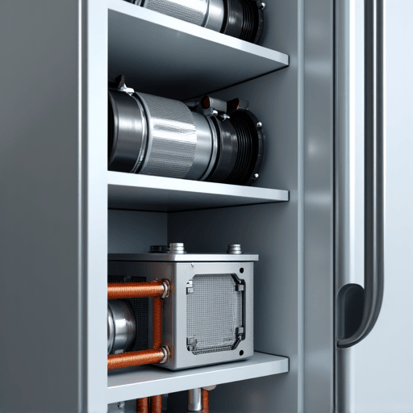 Expert technician diagnosing a modern refrigerator issue in an Elk Grove home.