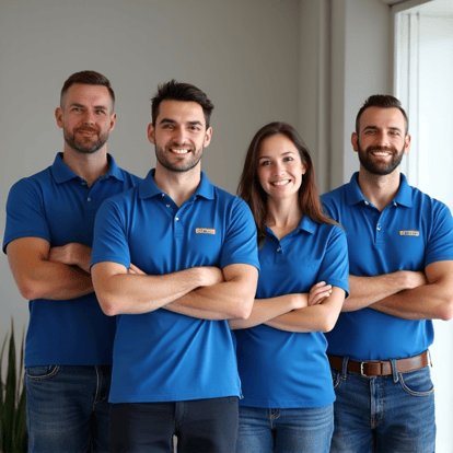 Expert technician performing dishwasher repair service in a Sacramento kitchen.