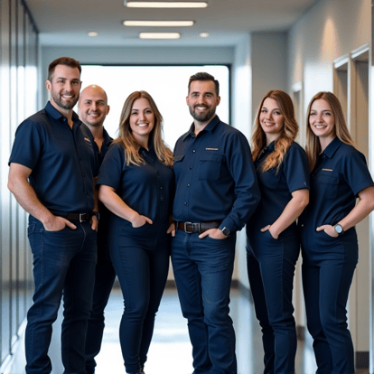 Expert technician performing dishwasher repair service in an Elk Grove home kitchen.