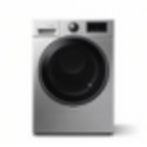 Expert technician performing detailed diagnostics on a modern clothes dryer in a residential setting.