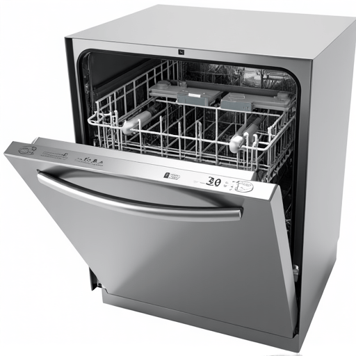 Close-up of a certified technician installing a new dishwasher component with precision tools.