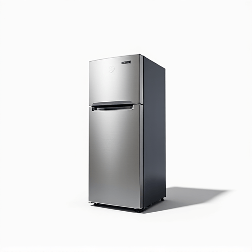 Expert technician diagnosing a modern refrigerator