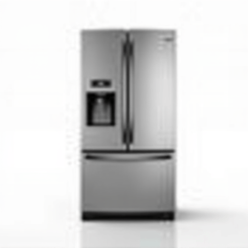 Expert technician diagnosing a refrigerator repair issue in a Sacramento kitchen.