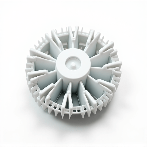 Close-up of specialized refrigerator parts being handled by a professional appliance repair specialist.