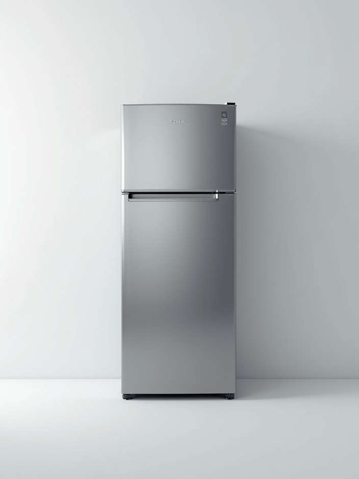 Local appliance repair technician inspecting a refrigerator in a Sacramento area home.
