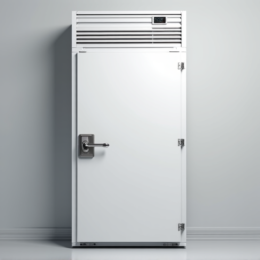 A NATE-certified technician performs 24/7 emergency commercial appliance repair on a walk-in freezer unit in a busy Sacramento restaurant kitchen.