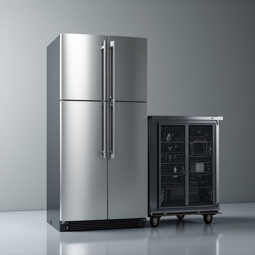 A certified appliance repair specialist conducting a final inspection on a fully repaired refrigerator near the Fair Oaks area, close to Phoenix Park, confirming 24/7 operational status.