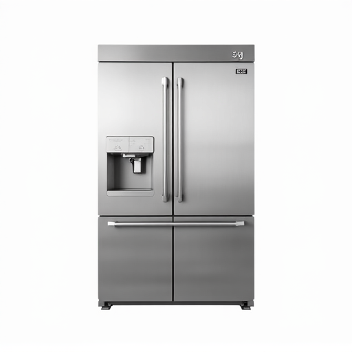 24 hour refrigerator technician inspecting high-end unit in Rancho Cordova.