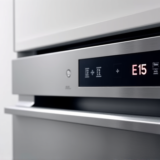 A certified technician inspects the electronic control board of a high-end Bosch dishwasher, focusing on diagnosing error codes.
