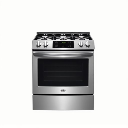 Technician performing professional gas range repair diagnostics in a Citrus Heights kitchen.