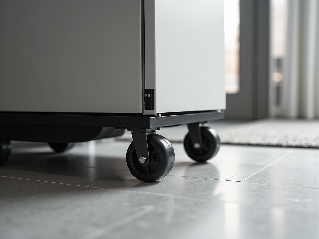 Licensed technician working on a compact, high-end stackable washer and dryer unit in a small Sacramento home storage closet.