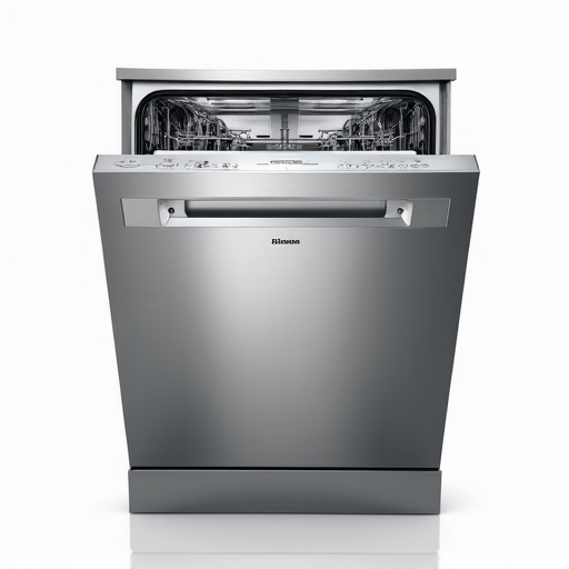 Expert dishwasher service and repair in Citrus Heights, CA, showing a technician examining the internal components of a built-in dishwasher.