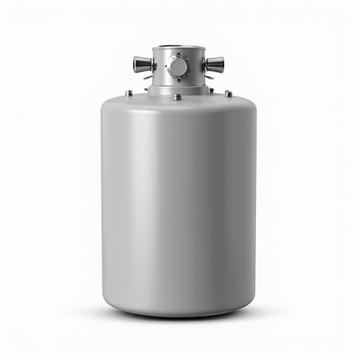 Close-up of a mandatory thermal expansion tank correctly connected to a new water heater system.