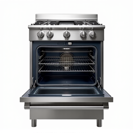 Expert technician performing detailed gas oven repair diagnostics on a high-end range in a Carmichael kitchen.