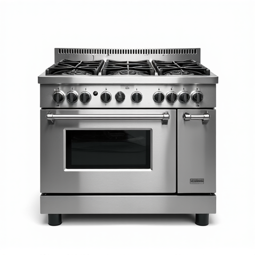 Licensed technician performing expert oven repair on a gas range in a Fair Oaks kitchen.