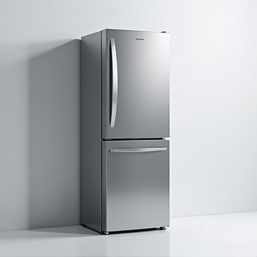 Licensed refrigerator technician in Fair Oaks inspecting a high-end refrigerator for repair needs, ensuring food safety.