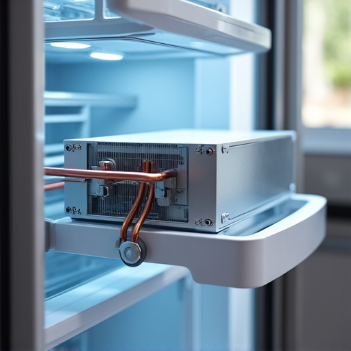 Technician working on an upright freezer repair in Sacramento County, emphasizing our ability to handle all crucial cooling units quickly before food spoils.