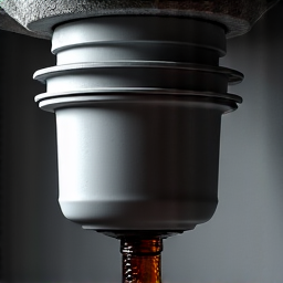 Garbage disposal leaking from the bottom indicating internal seal failure.