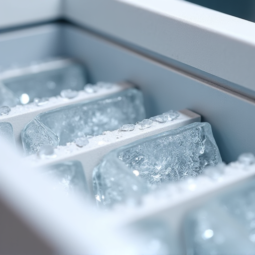 GE Opal Descaling Service in Land Park. Close-up of a GE Opal nugget ice maker undergoing professional descaling to restore peak ice production capacity for a Sacramento resident.