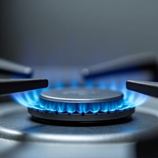 Close-up view of a licensed technician inspecting the burner assembly on a gas dryer, highlighting expert safety checks in Sacramento area repairs.