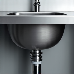 Luxe tech safely checking electrical and plumbing for disposal repair.