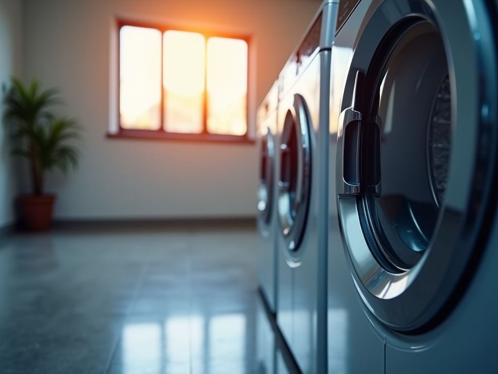 A licensed appliance expert working quickly on a washing machine in a local Rancho Cordova home for fast repair service.