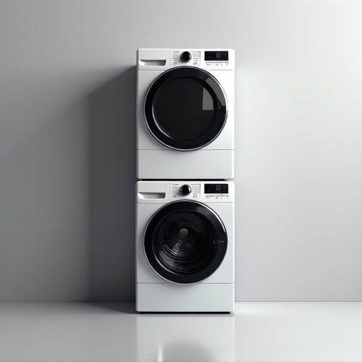 Specialized lifting equipment used by Luxe Appliances Repairs for safely servicing stacked washer and dryer units.