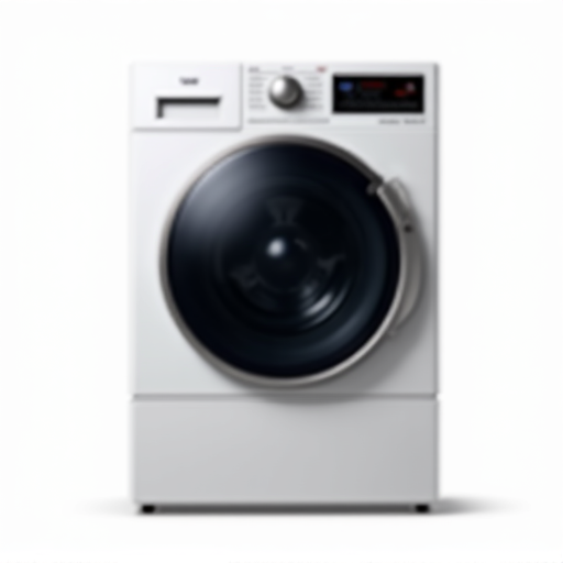 Expert washing machine repair service technician diagnosing a modern front-load washer in a Sacramento home.