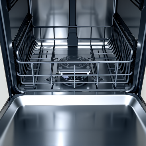 Technician diagnosing and fixing a severe water leak under a residential dishwasher in a Carmichael home located near Milagro Centre.