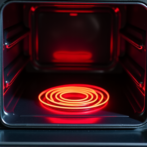 Same-day electric oven repair service performed in the 95608 zip code area of Carmichael. The image shows a clean installation of a new heating element, ensuring precise temperature control.