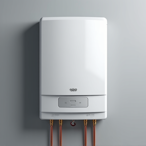 A compact, neat installation area in a Carmichael utility closet featuring a new water heater system, ready for use after same-day service.