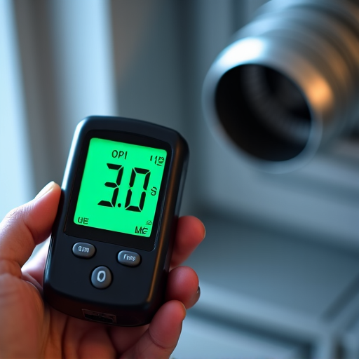 Post-service image showing clear, clean dryer ductwork, accompanied by a digital readout confirming restored airflow metrics post-cleaning near American River Parkway.