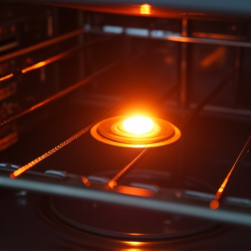 Precision replacement of a faulty oven heating element in an electric range serviced near the Port of Sacramento. Ensuring even baking results post-repair.