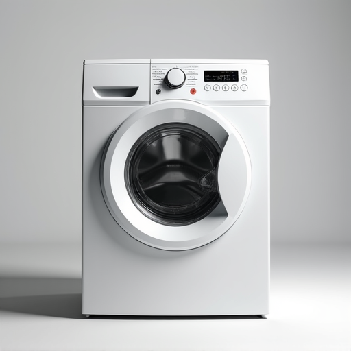 Technician servicing a Maytag front-load washing machine following a reported imbalance error in Fair Oaks, CA.