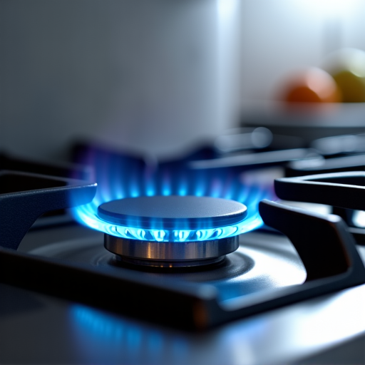 Repair work on a gas cooktop located in a Folsom residential kitchen. The focus is on servicing the integrated temperature sensors for consistent cooking performance.