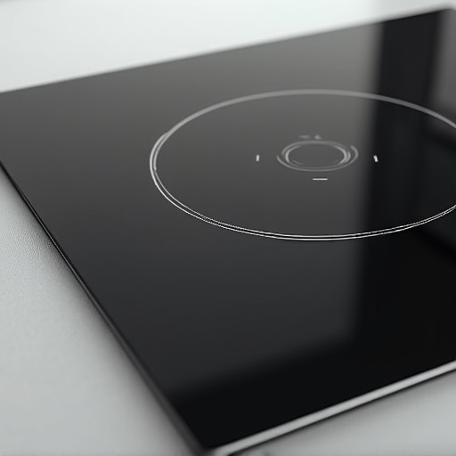 Close-up of an induction cooktop surface receiving precision repair work in Folsom, CA. Showcases our specialized capability in handling sensitive, modern induction cooking technology and glass tops.