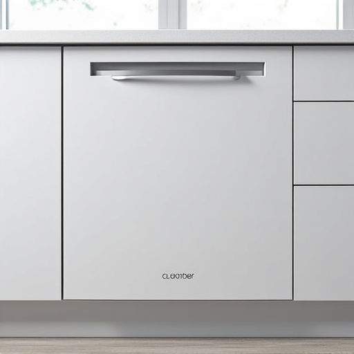 Fully installed and integrated custom panel dishwasher blending seamlessly into the cabinetry in a high-end Rancho Cordova kitchen setting.