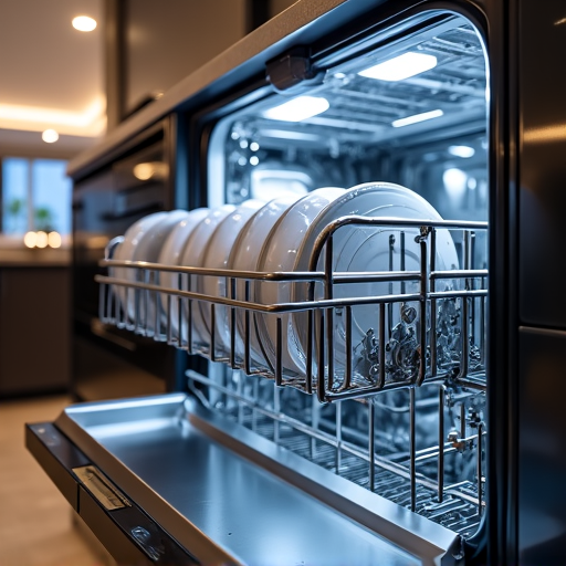 Miele dishwasher completely repaired by a licensed Luxe technician in a Broadstone neighborhood home, Folsom. The unit is running smoothly after a complex control board replacement.