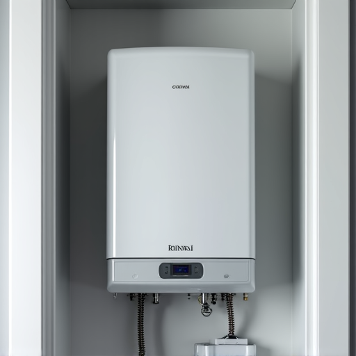 Rinnai tankless unit after thorough annual maintenance and flushing procedure in Elk Grove.