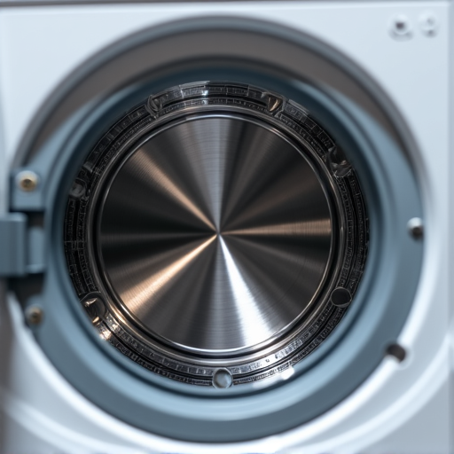 Before and after view of a successful washing machine repair job completed by Luxe Appliances in Roseville, CA. The image shows a perfectly cleaned and functioning inner drum post-service.