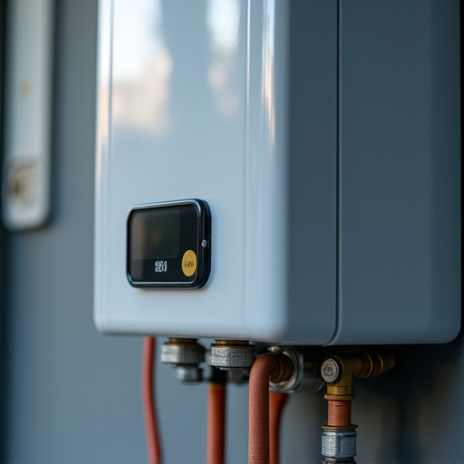 Professional tankless water heater installation in an Elk Grove home showing clean piping and new unit.