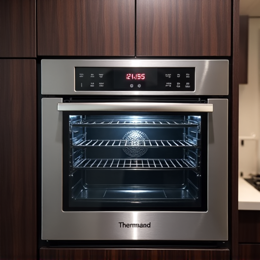 Professional technician servicing a high-end Thermador oven inside a Sacramento residence. Our expert repair team ensures 24/7 availability for all luxury kitchen appliance needs across the service area.
