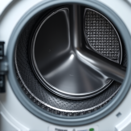 Certified technician expertly replacing a dryer belt inside a laundry closet in an East Sacramento home.