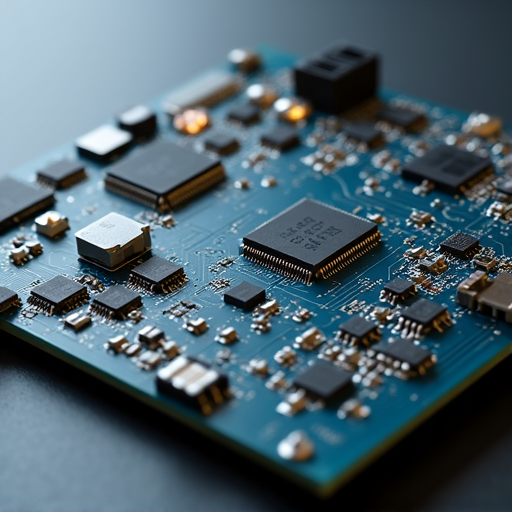 Close-up view of a technician servicing a Samsung main control board. Demonstrates precise, high-level component repair knowledge vital for modern smart appliance servicing.