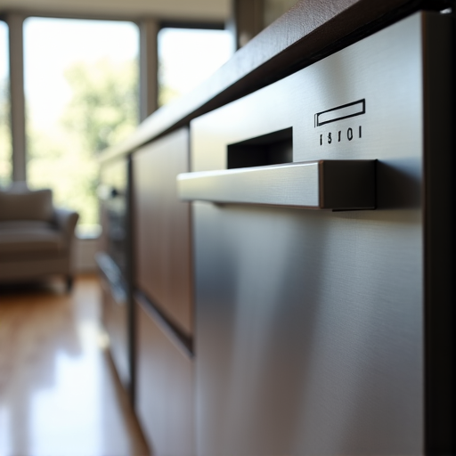 Viking dishwasher diagnostic service underway in a modern Fair Oaks kitchen.