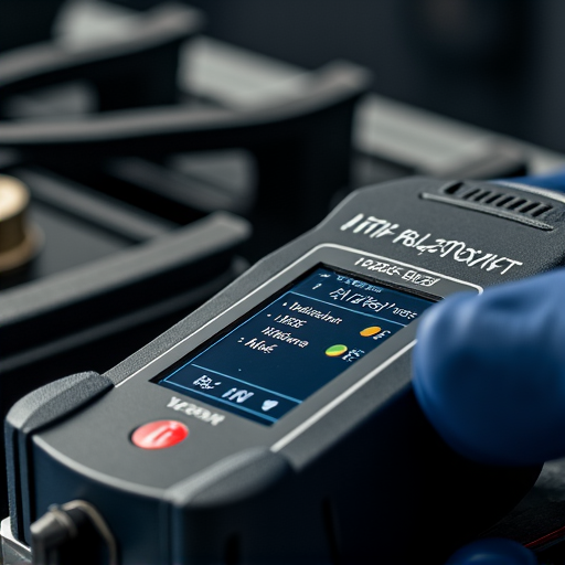 Close-up of a licensed specialist diagnosing a gas leak issue on a Viking gas oven using advanced diagnostic tools in a Sacramento residence.