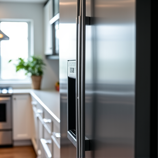 Completed repair of a GE side-by-side refrigerator model, noted for fast, same-day service in West Sacramento.